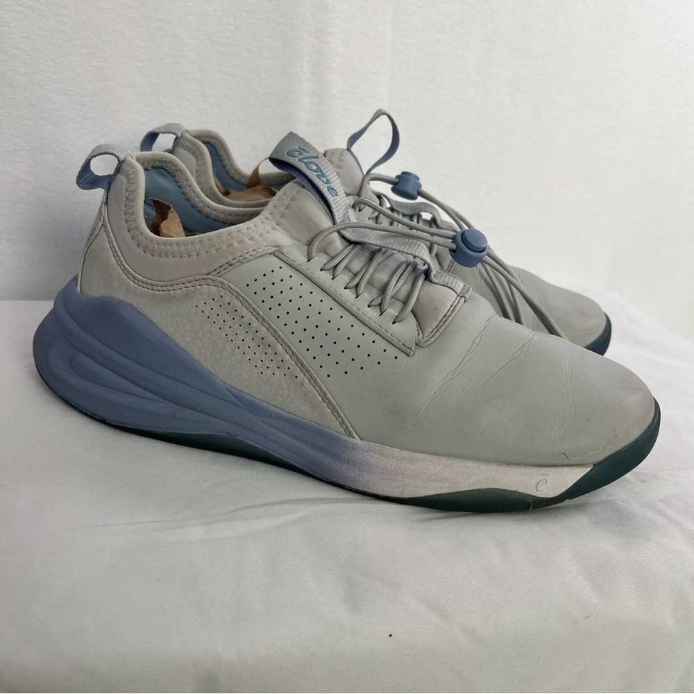 Clove Women's Nursing Shoes Athletic Casual Office Neutral Gray Blue Unisex Sz 8
